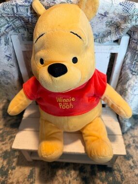 Disney Winnie the Pooh Plush - Yellow with Red
